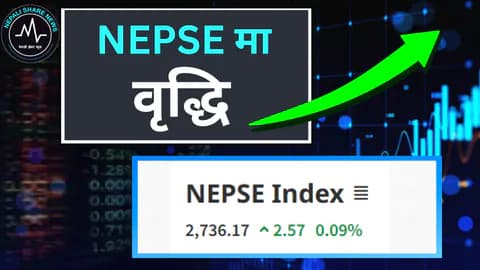 नेप्सेमा झिनो सुधार: परिसूचक २७३६ विन्दुमा, कारोबार ४ अर्ब २९ करोड माथि