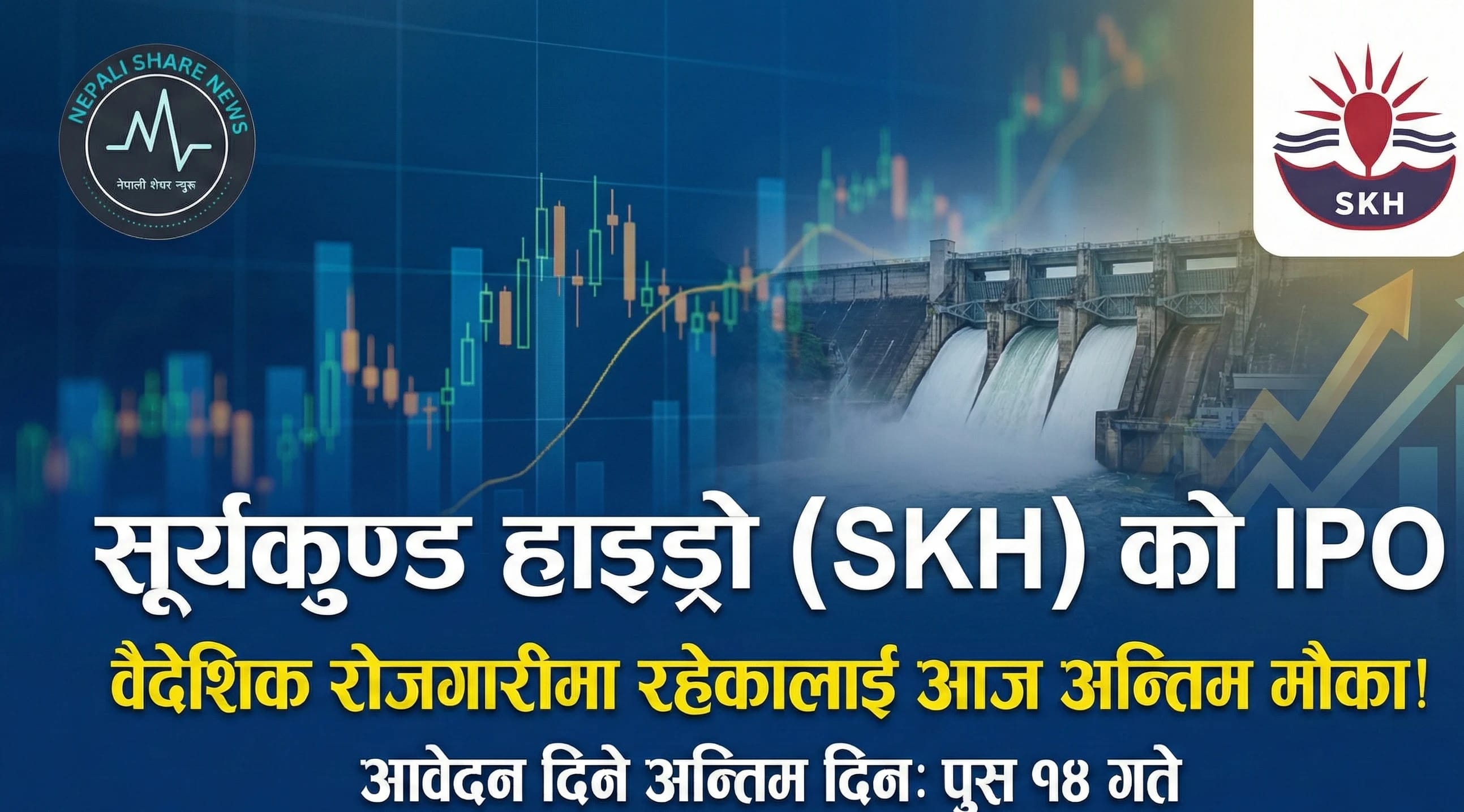 सूर्यकुण्ड हाइड्रो (Suryakunda Hydro) को आईपीओ भर्ने आज अन्तिम मौका! विदेशमा हुनेले नछुटाउनुहोला