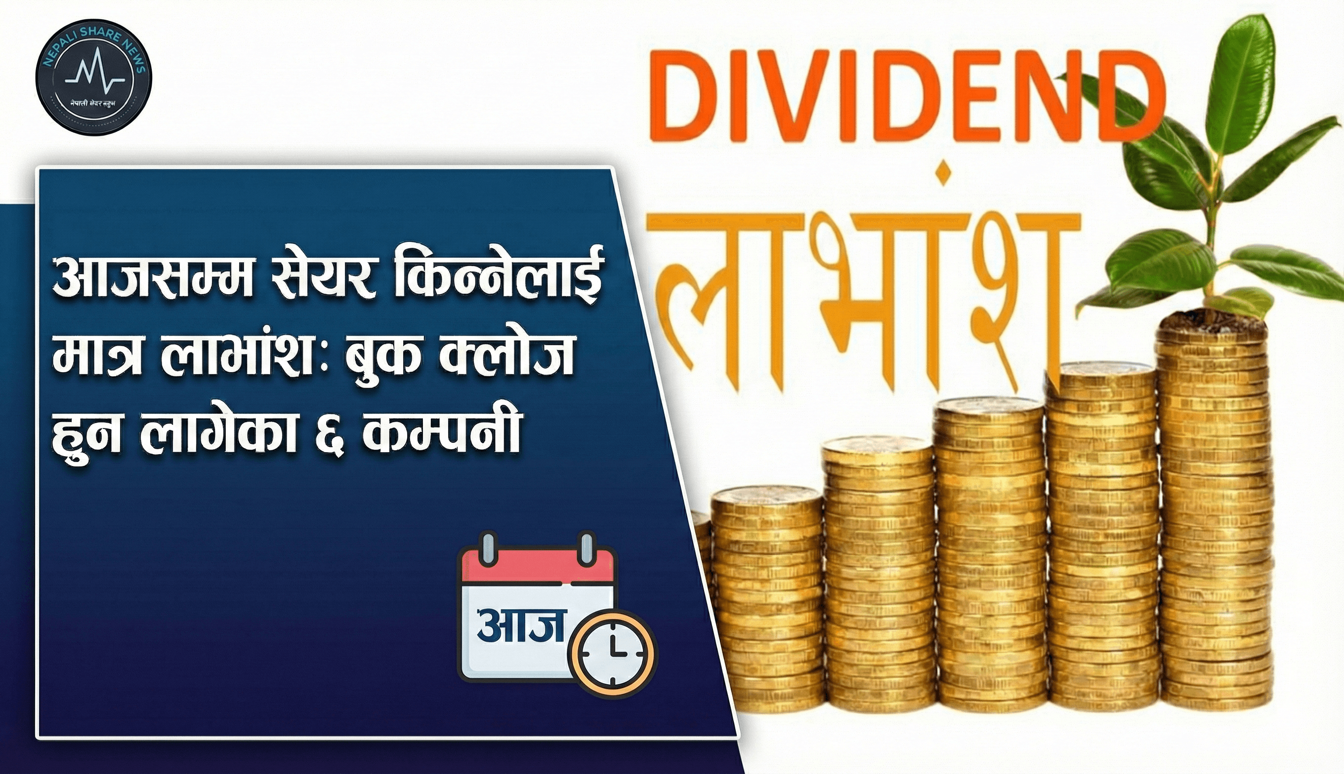 आजसम्म सेयर किन्नेलाई मात्र लाभांश: यी हुन् बुक क्लोज हुन लागेका ६ कम्पनी