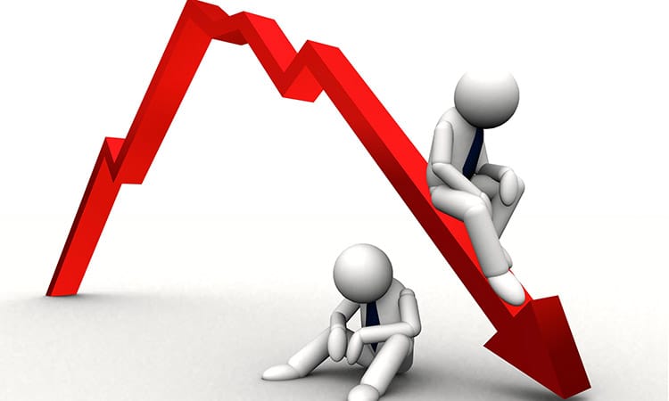 सेयर बजार दोहोरो अंकको गिरावट