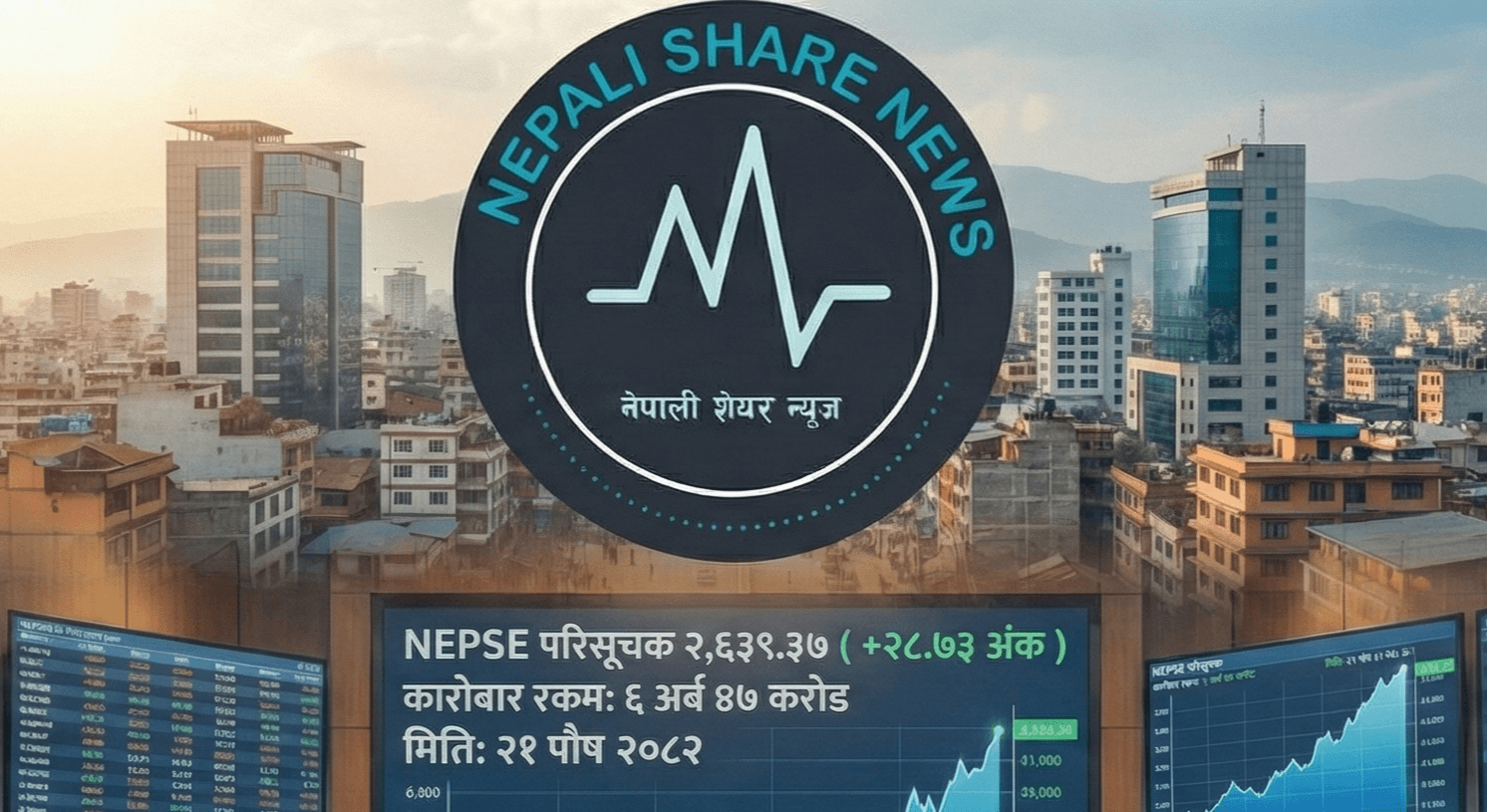 साताको दोस्रो दिन सेयर बजारमा उत्साह: नेप्से २८ अङ्कले बढ्दा सबै उपसूचकमा हरियाली